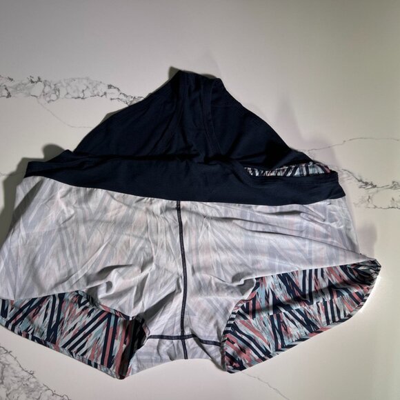 Smartwool - Merino Sport Lined Shorts - Navy/dusty rose/Light Blue - Size XL - Picture 14 of 14